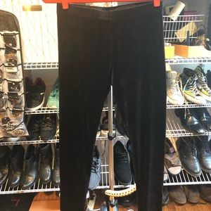 Velvet leggings black